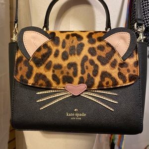Kate Spade Kitten Fur Handbag Purse, Mint, NWOT